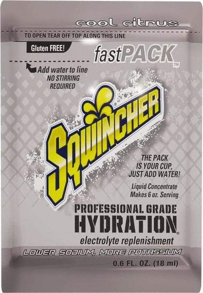 Sqwincher - Pack Cool Citrus Activity Drink - Liquid Concentrate, Yields 6 oz - Benchmark Tooling