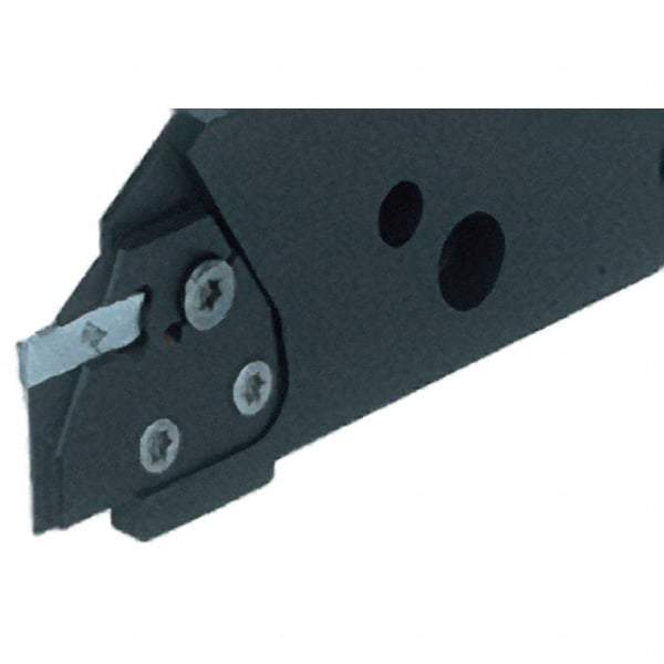 Iscar - 106mm OAL, Left Hand Indexable Grooving Cutoff Toolholder - 40.3mm Shank Height x 18.2mm Shank Width, DG.. Insert Style, DGHAL Toolholder Style, Series Do-Grip - Benchmark Tooling