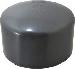 Value Collection - 8" PVC Plastic Pipe End Cap - Schedule 80, Slip End Connections - Benchmark Tooling