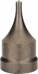 Cleveland Steel Tool - 1-1/4 Inch Diameter Round Ironworker Die - 2-1/8 Inch Head Diameter, 1 Inch Head Height - Benchmark Tooling