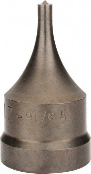 Cleveland Steel Tool - 11/16 Inch Wide Oblong Ironworker Punch - 1-1/4 Inch Body Diameter, 1-1/2 Inch Head Diameter, 3-1/8 Inch Overall Length - Benchmark Tooling