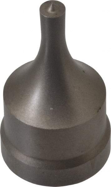 Cleveland Steel Tool - 1/4 Inch Diameter Round Ironworker Punch - 1-1/32 Inch Body Diameter, 1-5/32 Inch Head Diameter, 1-15/16 Inch Overall Length - Benchmark Tooling