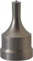 Cleveland Steel Tool - 5/16 Inch Diameter Round Ironworker Punch - 1-1/32 Inch Body Diameter, 1-5/32 Inch Head Diameter, 1-15/16 Inch Overall Length - Benchmark Tooling