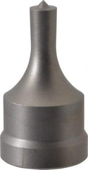 Cleveland Steel Tool - 11/32 Inch Diameter Round Ironworker Punch - 1-1/32 Inch Body Diameter, 1-5/32 Inch Head Diameter, 1-15/16 Inch Overall Length - Benchmark Tooling