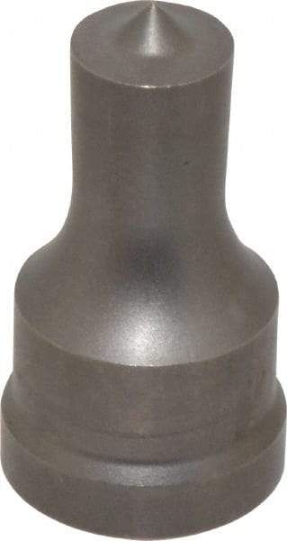 Cleveland Steel Tool - 5/8 Inch Diameter Round Ironworker Punch - 1-1/32 Inch Body Diameter, 1-5/32 Inch Head Diameter, 1-15/16 Inch Overall Length - Benchmark Tooling