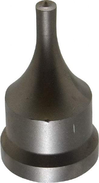 Cleveland Steel Tool - 1/4 Inch Diameter Round Ironworker Punch - 1-1/16 Inch Body Diameter, 1-7/32 Inch Head Diameter, 2-1/8 Inch Overall Length - Benchmark Tooling