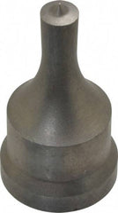 Cleveland Steel Tool - 3/8 Inch Diameter Round Ironworker Punch - 1-1/16 Inch Body Diameter, 1-7/32 Inch Head Diameter, 2-1/8 Inch Overall Length - Benchmark Tooling