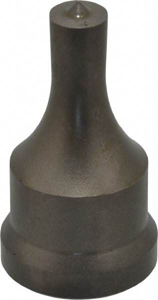 Cleveland Steel Tool - 7/16 Inch Diameter Round Ironworker Punch - 1-1/16 Inch Body Diameter, 1-7/32 Inch Head Diameter, 2-1/8 Inch Overall Length - Benchmark Tooling