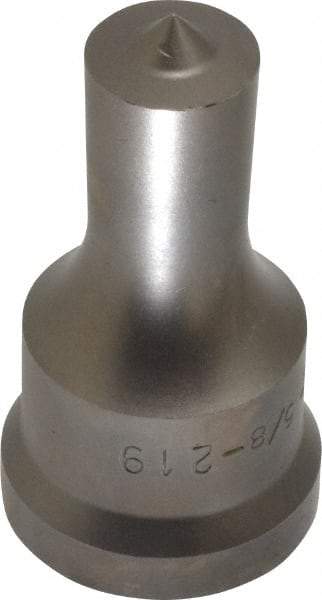 Cleveland Steel Tool - 5/8 Inch Diameter Round Ironworker Punch - 1-1/16 Inch Body Diameter, 1-7/32 Inch Head Diameter, 2-1/8 Inch Overall Length - Benchmark Tooling