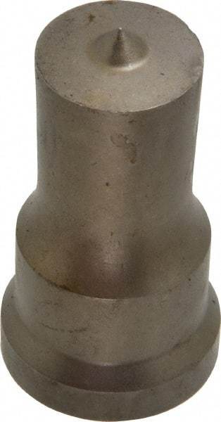 Cleveland Steel Tool - 7/8 Inch Diameter Round Ironworker Punch - 1-1/16 Inch Body Diameter, 1-7/32 Inch Head Diameter, 2-1/8 Inch Overall Length - Benchmark Tooling