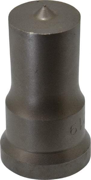 Cleveland Steel Tool - 15/16 Inch Diameter Round Ironworker Punch - 1-1/16 Inch Body Diameter, 1-7/32 Inch Head Diameter, 2-1/8 Inch Overall Length - Benchmark Tooling