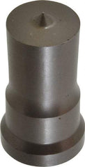 Cleveland Steel Tool - 1 Inch Diameter Round Ironworker Punch - 1-1/16 Inch Body Diameter, 1-7/32 Inch Head Diameter, 2-1/8 Inch Overall Length - Benchmark Tooling