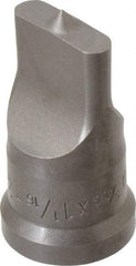 Cleveland Steel Tool - 5/16 Inch Wide Oblong Ironworker Punch - 1-1/16 Inch Body Diameter, 1-7/32 Inch Head Diameter, 2-1/8 Inch Overall Length - Benchmark Tooling