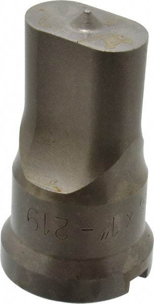 Cleveland Steel Tool - 9/16 Inch Wide Oblong Ironworker Punch - 1-1/16 Inch Body Diameter, 1-7/32 Inch Head Diameter, 2-1/8 Inch Overall Length - Benchmark Tooling