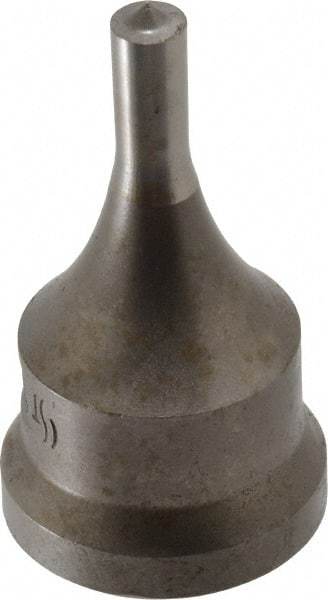 Cleveland Steel Tool - 9/32 Inch Diameter Round Ironworker Punch - 1-1/16 Inch Body Diameter, 1.24 Inch Head Diameter, 2-3/16 Inch Overall Length - Benchmark Tooling