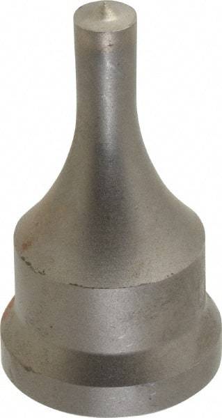 Cleveland Steel Tool - 11/32 Inch Diameter Round Ironworker Punch - 1-1/16 Inch Body Diameter, 1.24 Inch Head Diameter, 2-3/16 Inch Overall Length - Benchmark Tooling