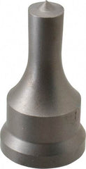 Cleveland Steel Tool - 1/2 Inch Diameter Round Ironworker Punch - 1-1/16 Inch Body Diameter, 1.24 Inch Head Diameter, 2-3/16 Inch Overall Length - Benchmark Tooling