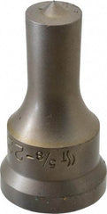 Cleveland Steel Tool - 5/8 Inch Diameter Round Ironworker Punch - 1-1/16 Inch Body Diameter, 1.24 Inch Head Diameter, 2-3/16 Inch Overall Length - Benchmark Tooling