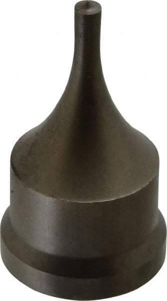 Cleveland Steel Tool - 7/32 Inch Diameter Round Ironworker Punch - 1-7/32 Inch Body Diameter, 1-3/8 Inch Head Diameter, 2-3/8 Inch Overall Length - Benchmark Tooling