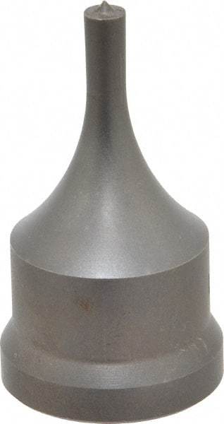 Cleveland Steel Tool - 1/4 Inch Diameter Round Ironworker Punch - 1-7/32 Inch Body Diameter, 1-3/8 Inch Head Diameter, 2-3/8 Inch Overall Length - Benchmark Tooling