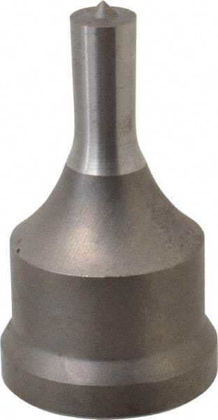 Cleveland Steel Tool - 13/32 Inch Diameter Round Ironworker Punch - 1-7/32 Inch Body Diameter, 1-3/8 Inch Head Diameter, 2-3/8 Inch Overall Length - Benchmark Tooling