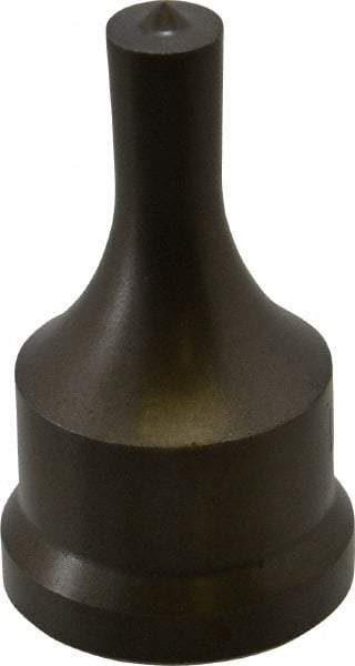 Cleveland Steel Tool - 7/16 Inch Diameter Round Ironworker Punch - 1-7/32 Inch Body Diameter, 1-3/8 Inch Head Diameter, 2-3/8 Inch Overall Length - Benchmark Tooling