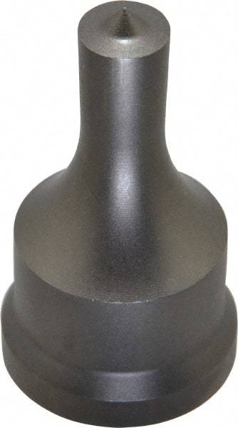 Cleveland Steel Tool - 1/2 Inch Diameter Round Ironworker Punch - 1-7/32 Inch Body Diameter, 1-3/8 Inch Head Diameter, 2-3/8 Inch Overall Length - Benchmark Tooling