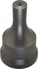 Cleveland Steel Tool - 1/2 Inch Diameter Round Ironworker Punch - 1-7/32 Inch Body Diameter, 1-3/8 Inch Head Diameter, 2-3/8 Inch Overall Length - Benchmark Tooling