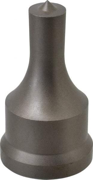 Cleveland Steel Tool - 17/32 Inch Diameter Round Ironworker Punch - 1-7/32 Inch Body Diameter, 1-3/8 Inch Head Diameter, 2-3/8 Inch Overall Length - Benchmark Tooling