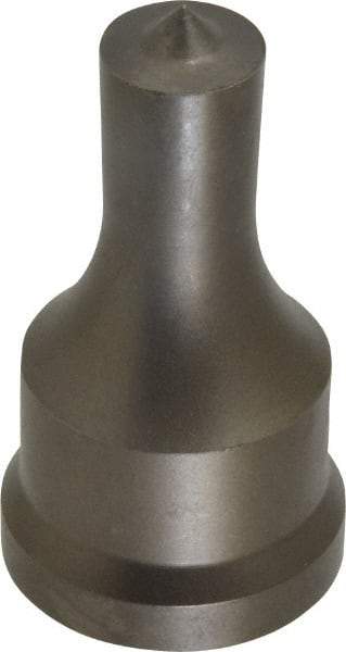 Cleveland Steel Tool - 5/8 Inch Diameter Round Ironworker Punch - 1-7/32 Inch Body Diameter, 1-3/8 Inch Head Diameter, 2-3/8 Inch Overall Length - Benchmark Tooling