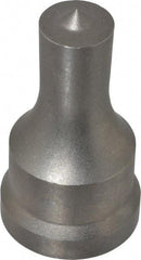 Cleveland Steel Tool - 11/16 Inch Diameter Round Ironworker Punch - 1-7/32 Inch Body Diameter, 1-3/8 Inch Head Diameter, 2-3/8 Inch Overall Length - Benchmark Tooling