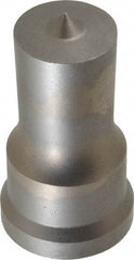 Cleveland Steel Tool - 1 Inch Diameter Round Ironworker Punch - 1-7/32 Inch Body Diameter, 1-3/8 Inch Head Diameter, 2-3/8 Inch Overall Length - Benchmark Tooling