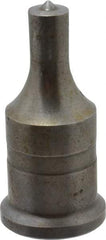 Cleveland Steel Tool - 7/16 Inch Diameter Round Ironworker Punch - 1 Inch Body Diameter, 1-3/16 Inch Head Diameter, 2-7/16 Inch Overall Length - Benchmark Tooling