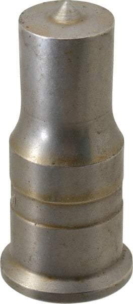 Cleveland Steel Tool - 13/16 Inch Diameter Round Ironworker Punch - 1 Inch Body Diameter, 1-3/16 Inch Head Diameter, 2-7/16 Inch Overall Length - Benchmark Tooling