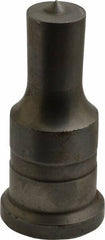 Cleveland Steel Tool - 13/16 Inch Diameter Round Ironworker Punch - 1-1/4 Inch Body Diameter, 1-1/2 Inch Head Diameter, 3-1/8 Inch Overall Length - Benchmark Tooling