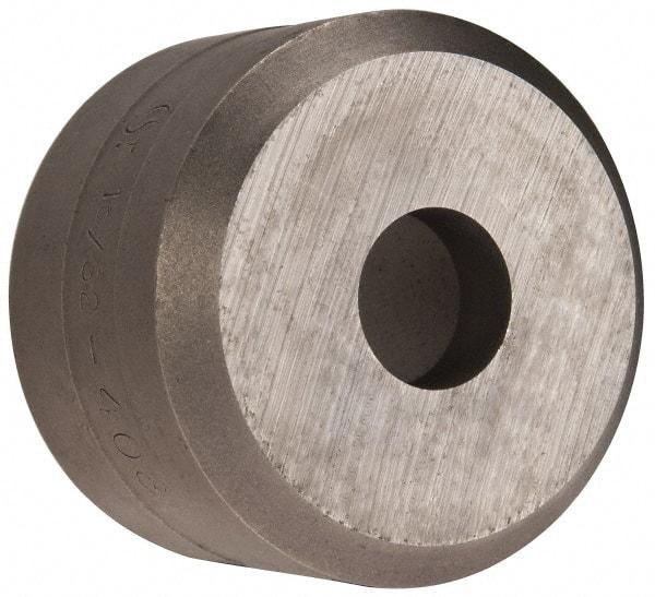 Cleveland Steel Tool - 15/32 Inch Diameter Round Ironworker Die - 1-1/2 Inch Head Diameter, 1 Inch Head Height - Benchmark Tooling