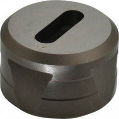 Cleveland Steel Tool - 1-3/32 Inch Long x 11/32 Inch Wide Oblong Ironworker Die - 1-13/16 Inch Head Diameter, 1-1/8 Inch Head Height - Benchmark Tooling