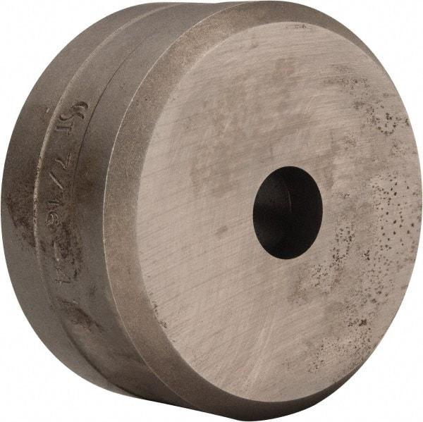 Cleveland Steel Tool - 7/16 Inch Diameter Round Ironworker Die - 2 Inch Head Diameter, 1 Inch Head Height - Benchmark Tooling