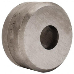 Cleveland Steel Tool - 11/16 Inch Diameter Round Ironworker Die - 2 Inch Head Diameter, 1 Inch Head Height - Benchmark Tooling