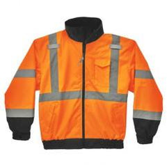 8379 L ORANGE LINED BOMBER JACKET - Benchmark Tooling