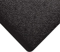 Wearwell - 5' Long x 3' Wide, Dry Environment, Anti-Fatigue Matting - Black, Vinyl with Vinyl Sponge Base, Rounded on 4 Sides - Benchmark Tooling