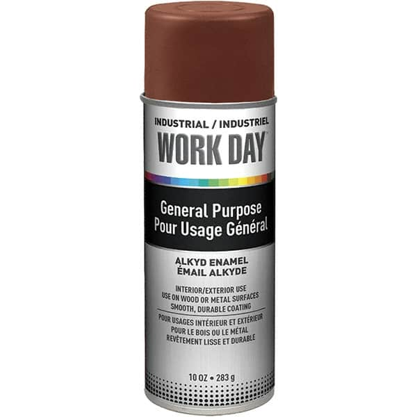 Krylon - Brown, Gloss, Enamel Spray Paint - 9 to 13 Sq Ft per Can, 10 oz Container, Use on Ceramics, Glass, Metal, Plaster, Wood - Benchmark Tooling