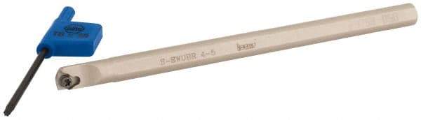 Iscar - 0.275" Min Bore Diam, 4" OAL, 1/4" Shank Diam, S-SWUB Indexable Boring Bar - WB.. 520L Insert, Screw or Clamp Holding Method - Benchmark Tooling