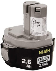 Makita - 14.4 Volt NiMH Power Tool Battery - 2.6 Ahr Capacity, 1 hr Charge Time, Series Mforce - Benchmark Tooling