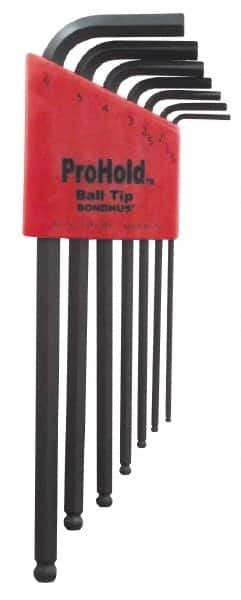 Bondhus - 7 Piece T-Handle Ball End Hex Key Set - Benchmark Tooling