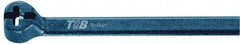 Thomas & Betts - 3.62" Long Blue Nylon Standard Cable Tie - 18 Lb Tensile Strength, 0.91mm Thick, 15.9mm Max Bundle Diam - Benchmark Tooling