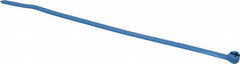 Thomas & Betts - 7.31" Long Blue Nylon Standard Cable Tie - 50 Lb Tensile Strength, 1.22mm Thick, 44.45mm Max Bundle Diam - Benchmark Tooling