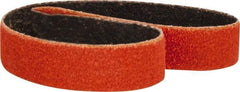 Norton - 1/2" Wide x 12" OAL, 80 Grit, Ceramic Abrasive Belt - Ceramic, Medium, Coated, Y Weighted Cloth Backing, Series R980 - Benchmark Tooling