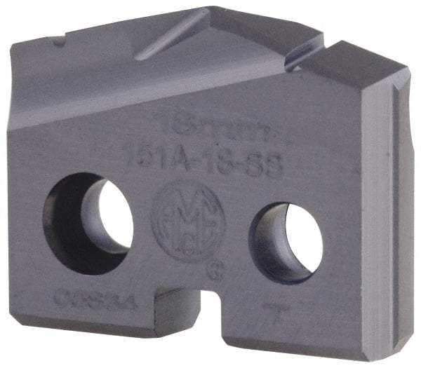 Allied Machine and Engineering - 15/16" Diam x 5/32" Thick, Seat Code 1, 150° Included Angle Spade Drill Insert - TiAlN Coated, Cobalt, Grade Super Cobalt, Series T-A - Benchmark Tooling