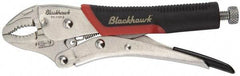 Blackhawk by Proto - 7-1/4" OAL Curved Jaw Locking Pliers - 1-19/64" Jaw Width, 7/16" Jaw Depth, Standard Handle - Benchmark Tooling